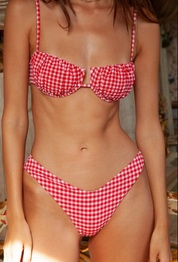 Red Micro Gingham Lulu