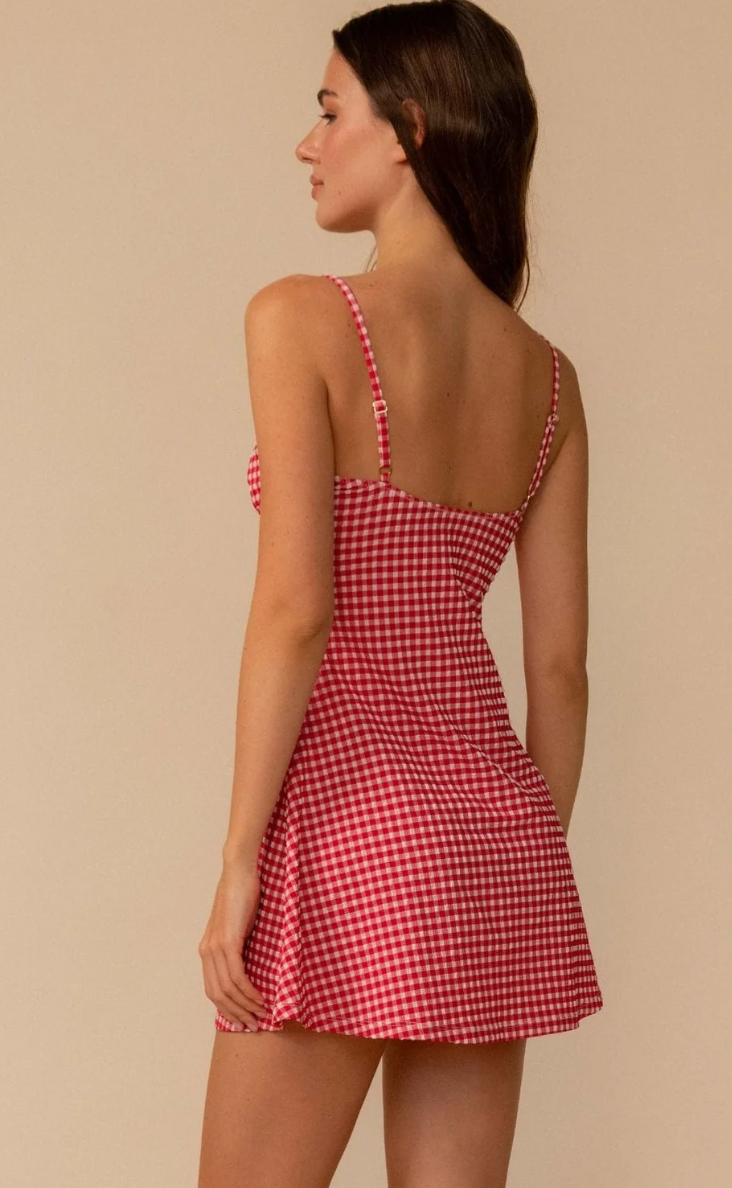 Red Micro Lena Dress