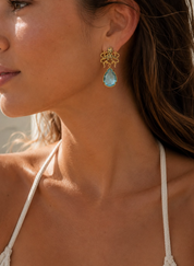 Octopus Gold Drop Gde Gold Earrings