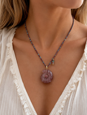 Siphon Rodocrosita Pink Necklace