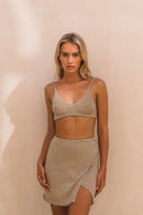 Madu Champagne Knit Bralette