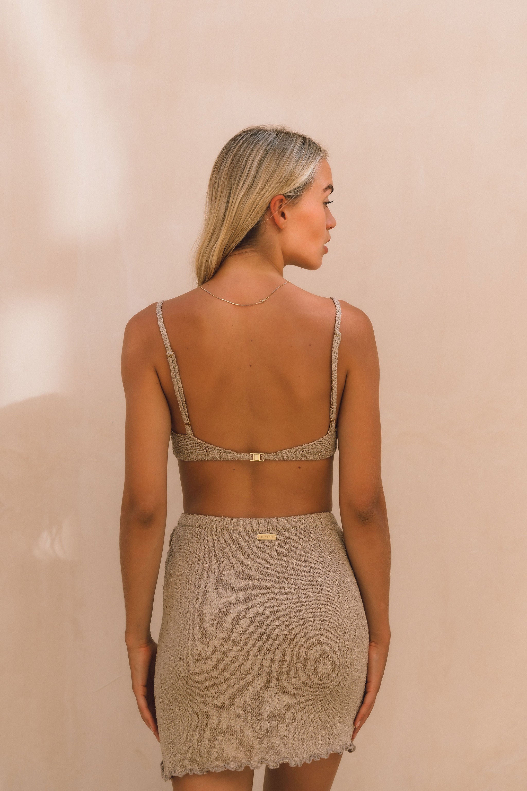 Madu Champagne Knit Bralette