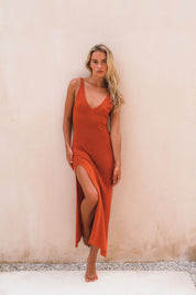 Buana Burnt Orange Dress