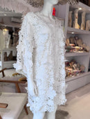 Ital White Guipiure Kaftan