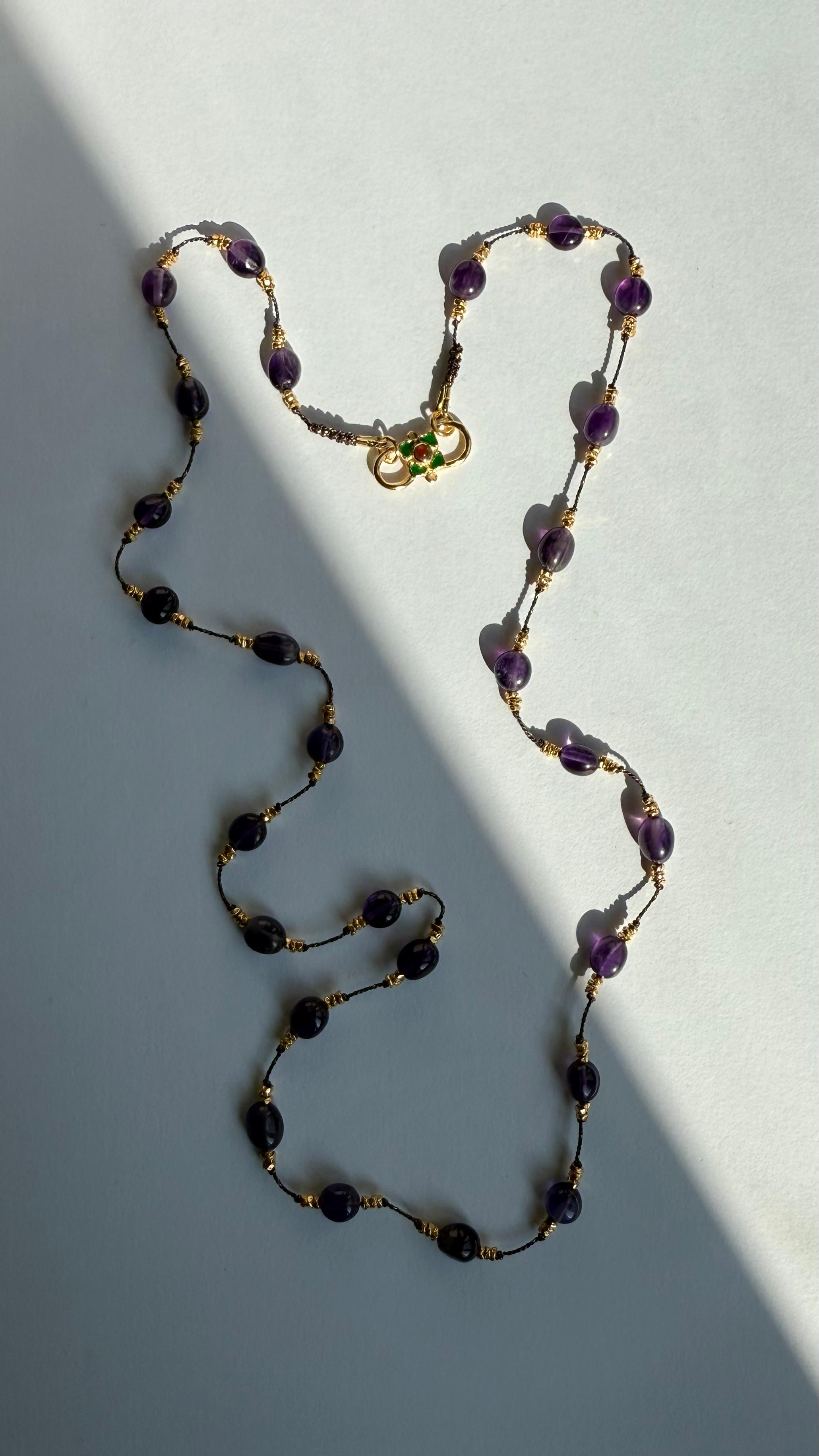 Large Igat Amethyst Necklace