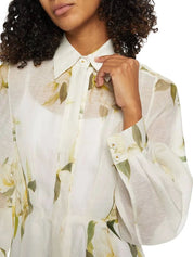 Harmony Draped Shirt Dress