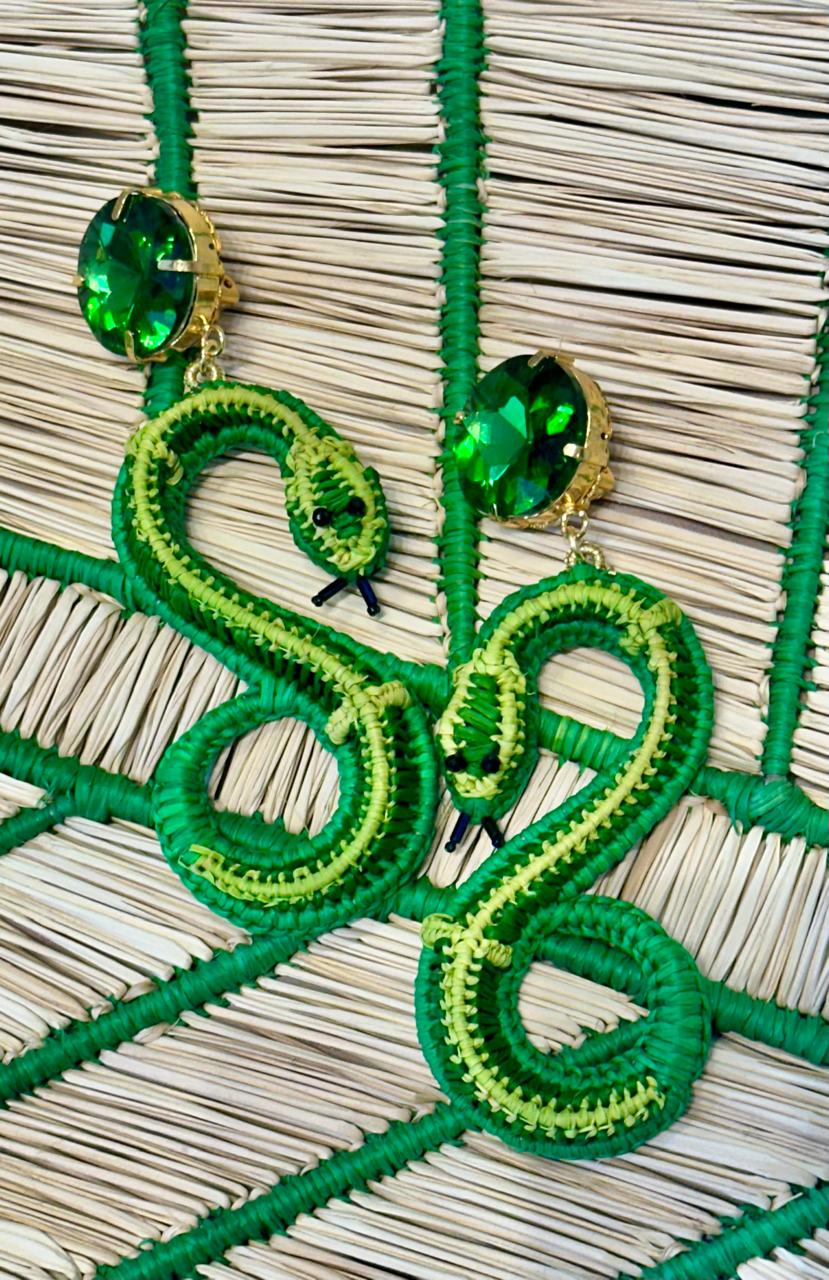 Paraiso Green Clip On Earrings