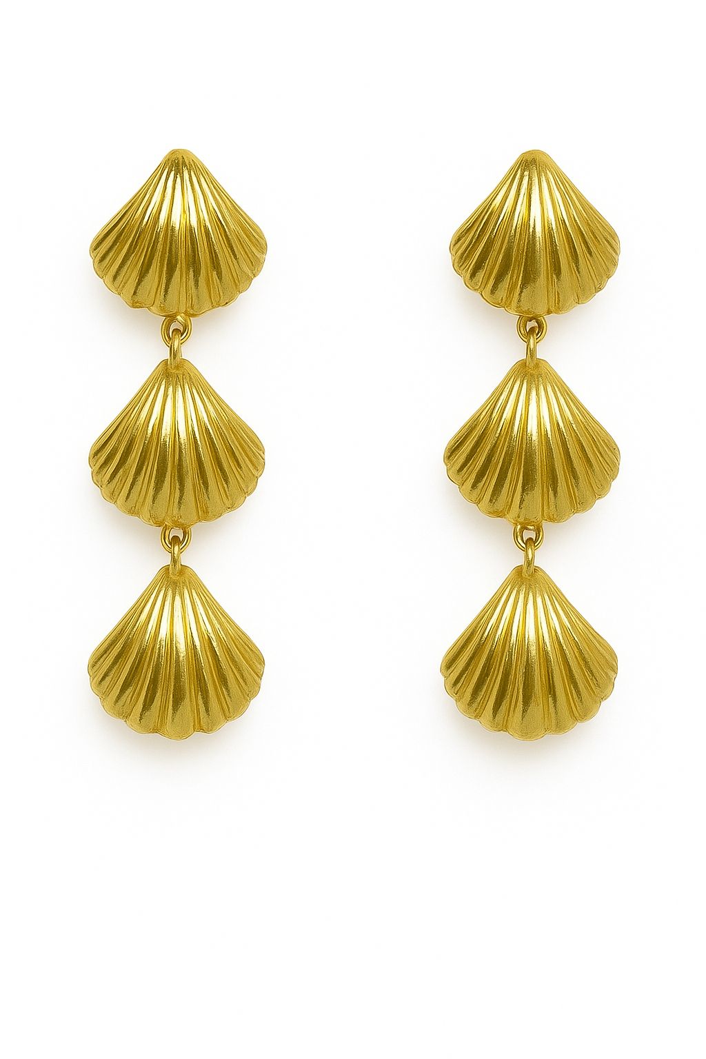 LAR013 Chandelier Seashell Earrings
