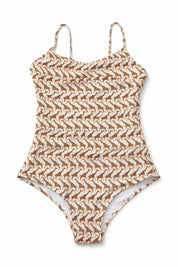 Luisa Lycra One Piece giraffe Swimsuit