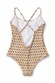 Luisa Lycra One Piece giraffe Swimsuit