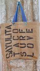 Mama Burlap Surf Bag