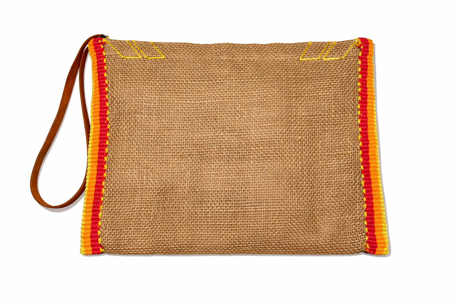 Vintage Burlap Francia Pouch