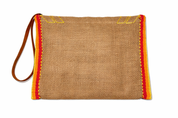 Vintage Burlap Francia Pouch