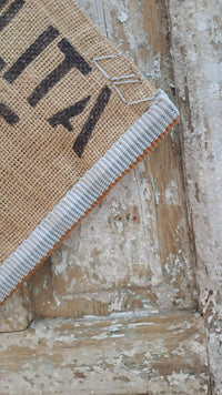 Vintage Burlap Oaxaca Pouch