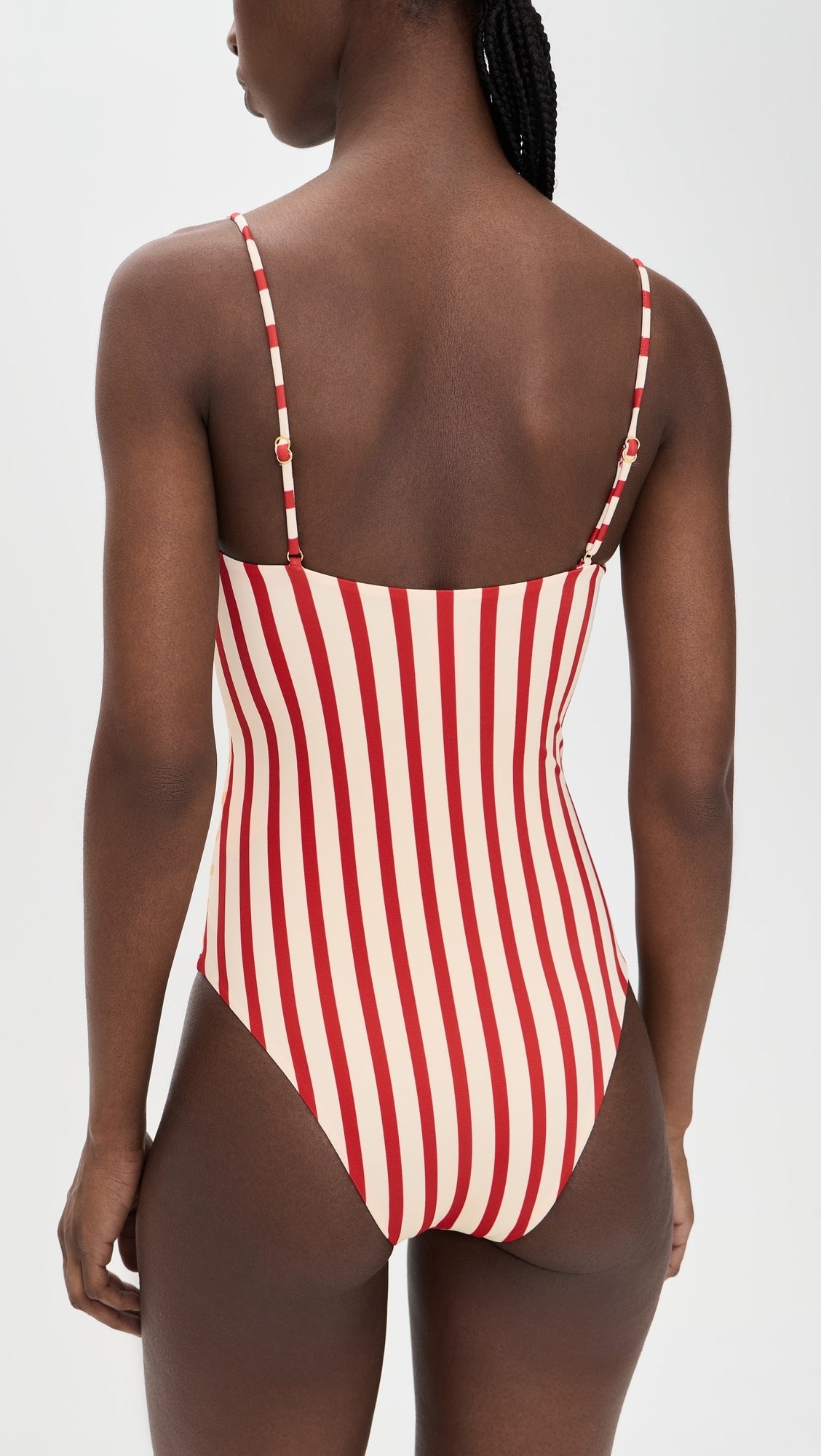 Navy Stripes Off White One Piece