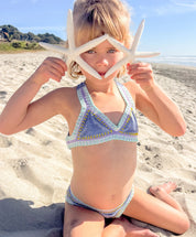 Ice Blue Rainbow Bikini Set