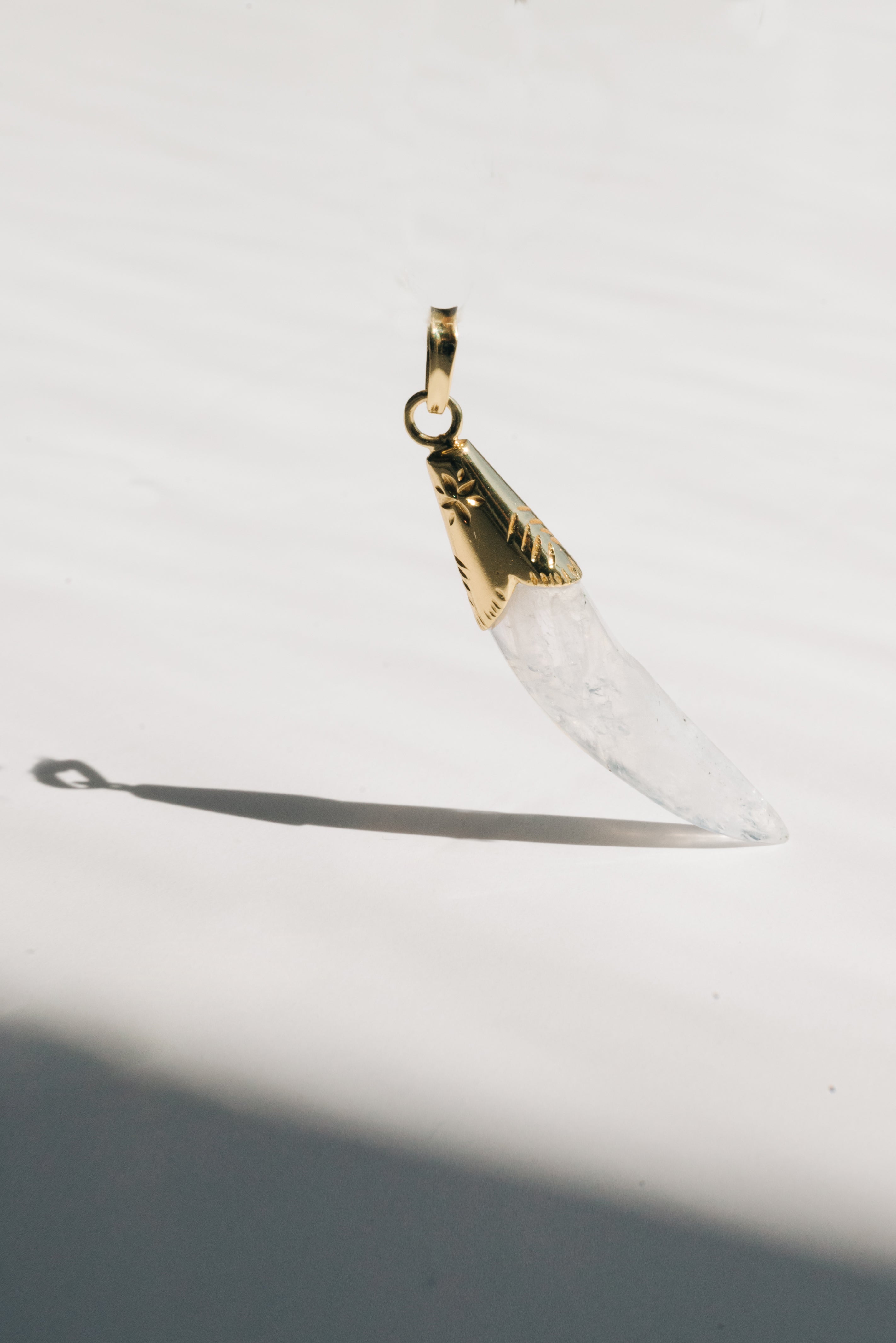 Cosmic Horn Moonstone Pendant