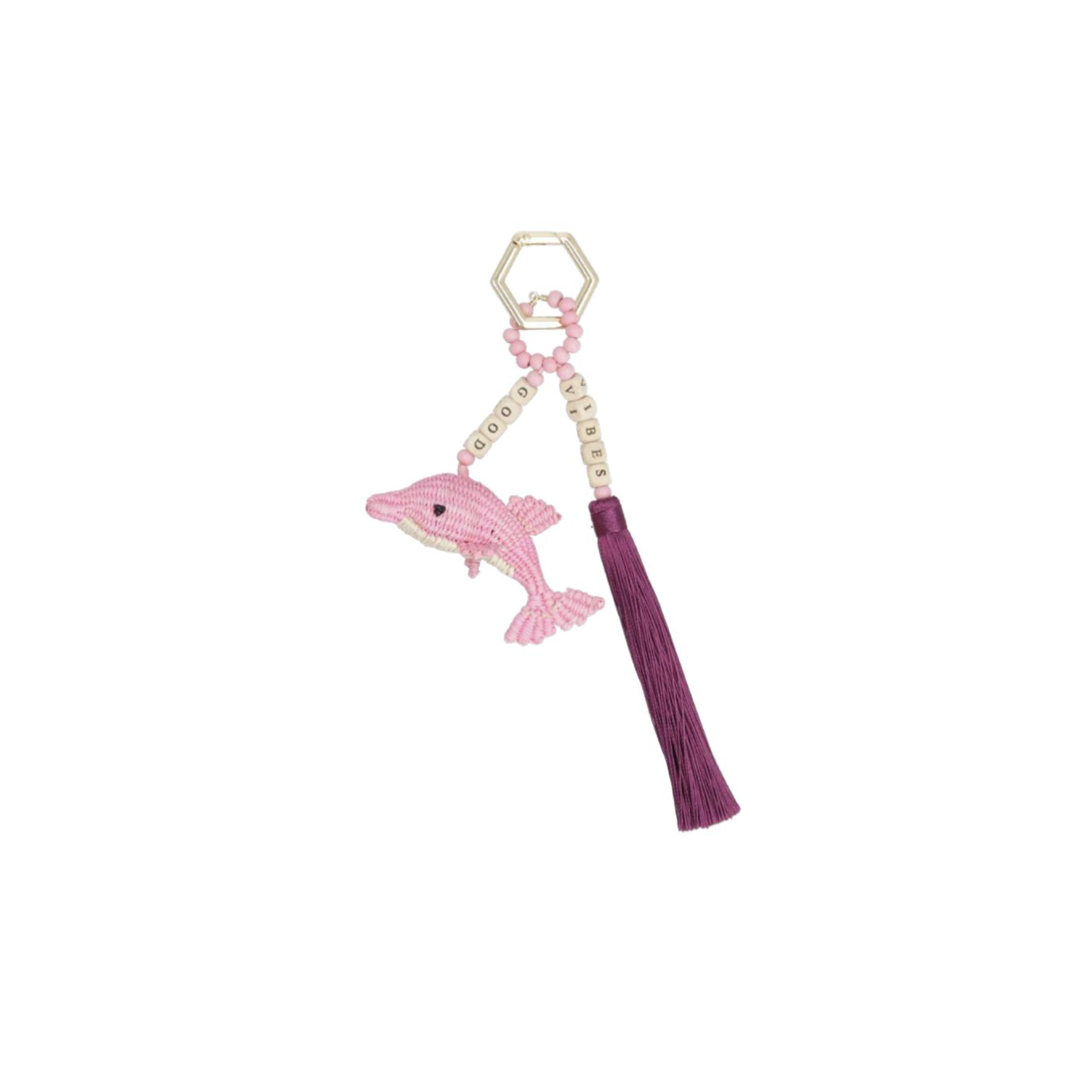 Good Vibes Pinky Keychain