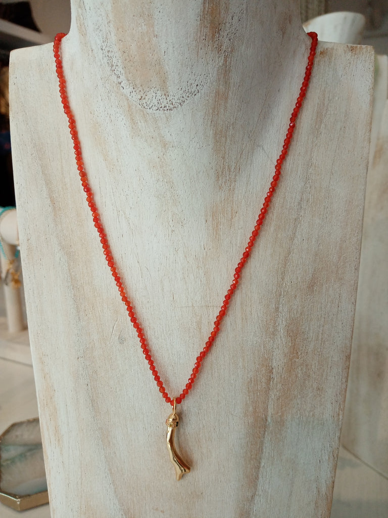 Molten Aperol Necklace