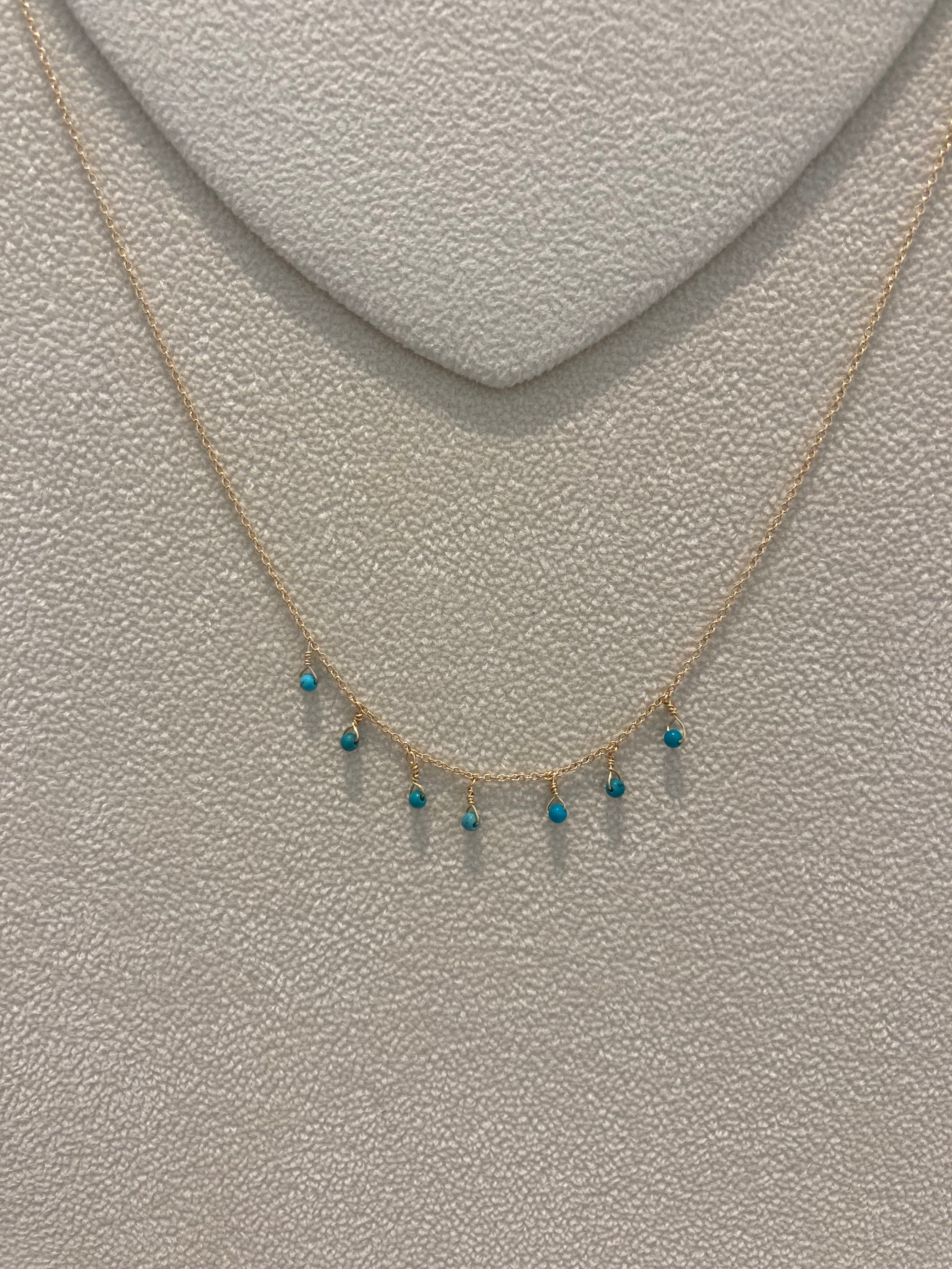 LC006 7 TURQUOISE STONES