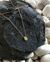 LC028 Olive Jade Necklace