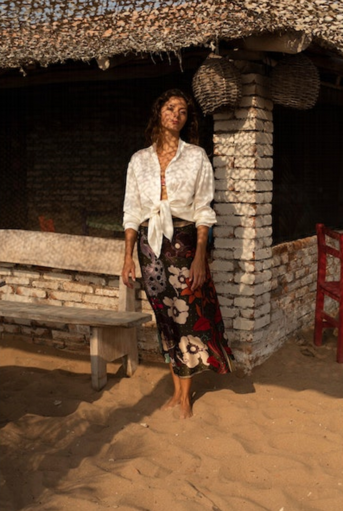 Beatrice Silk Skirt