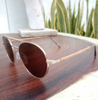 Steve Satin Coffe Sunglasses