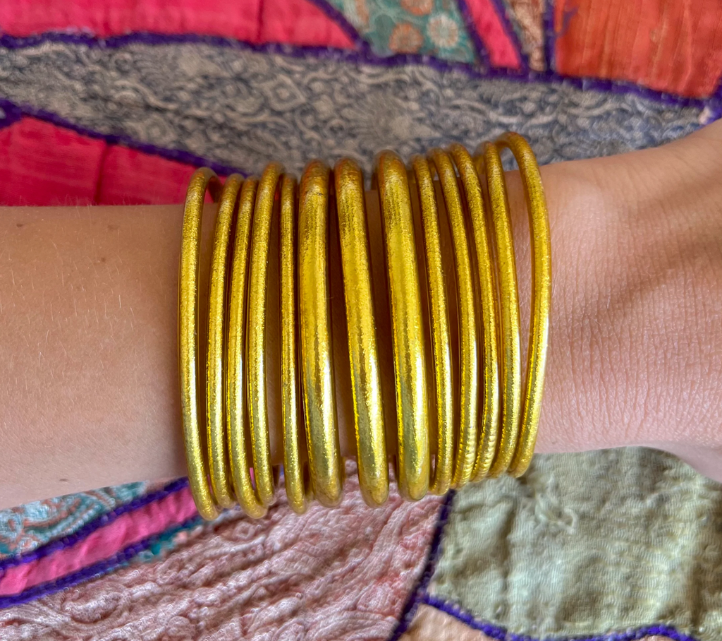 Slim Solid Gold Bracelet