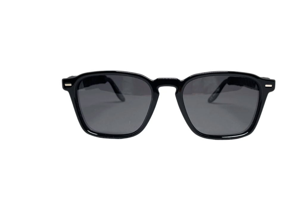 Deboss Polarized Black Sunglasses