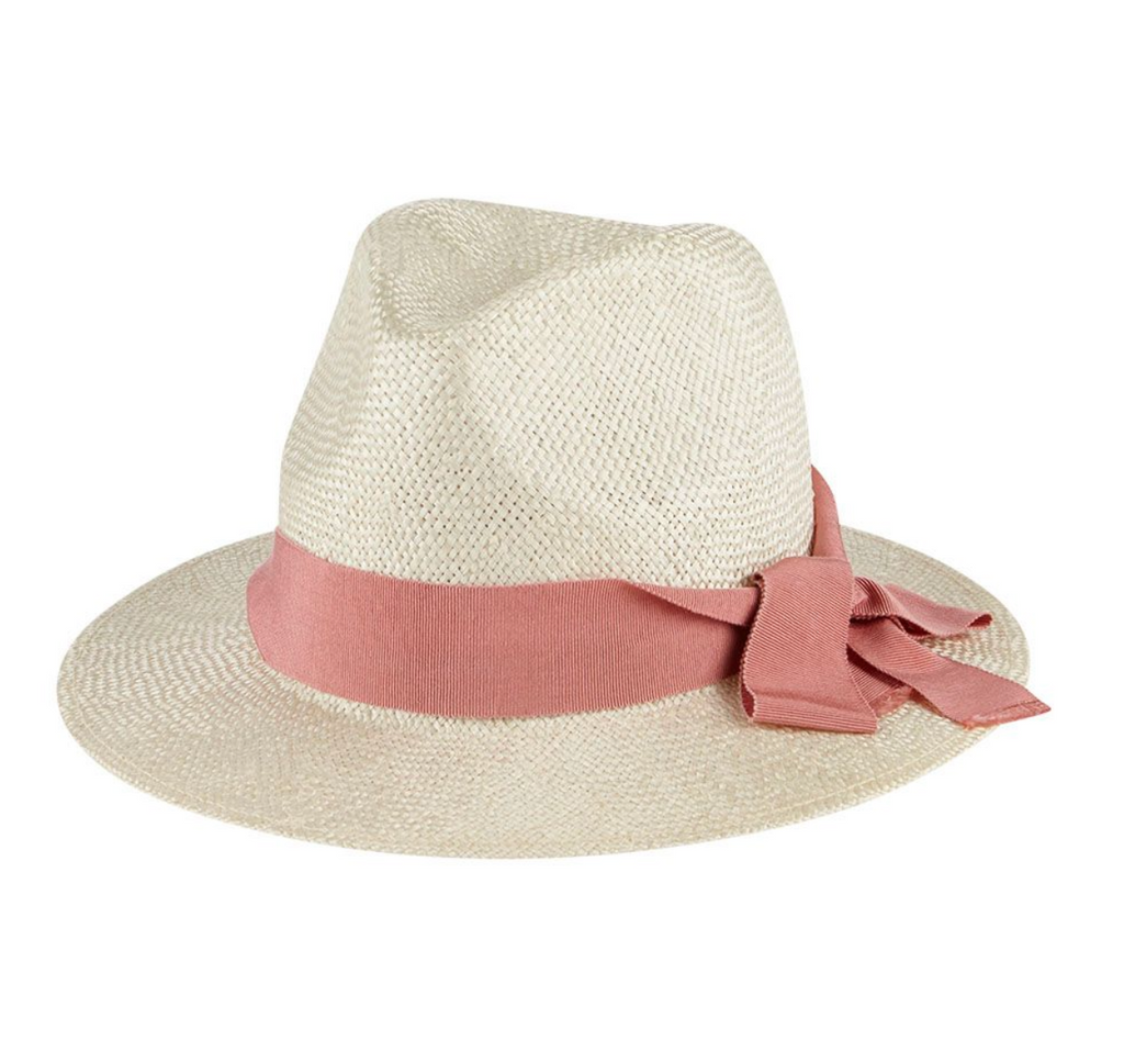 Cecilie Ivory Dulce Sisal Ribbon Hat