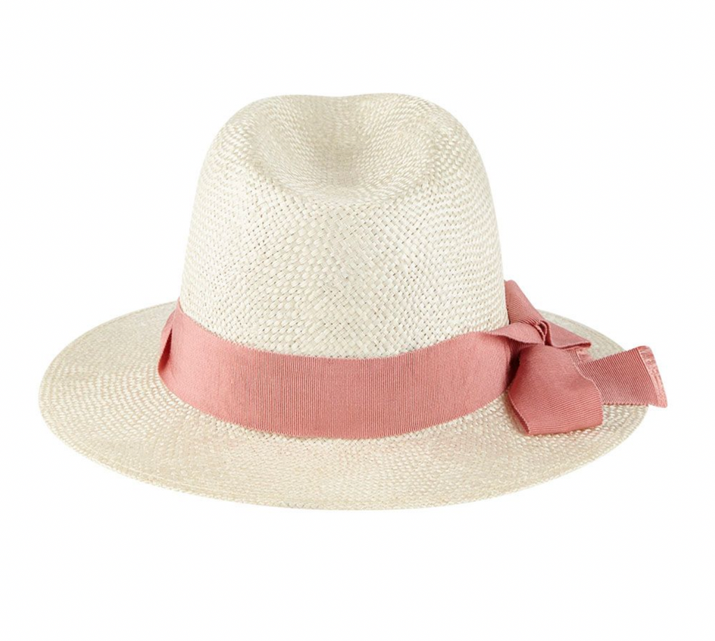 Cecilie Ivory Dulce Sisal Ribbon Hat