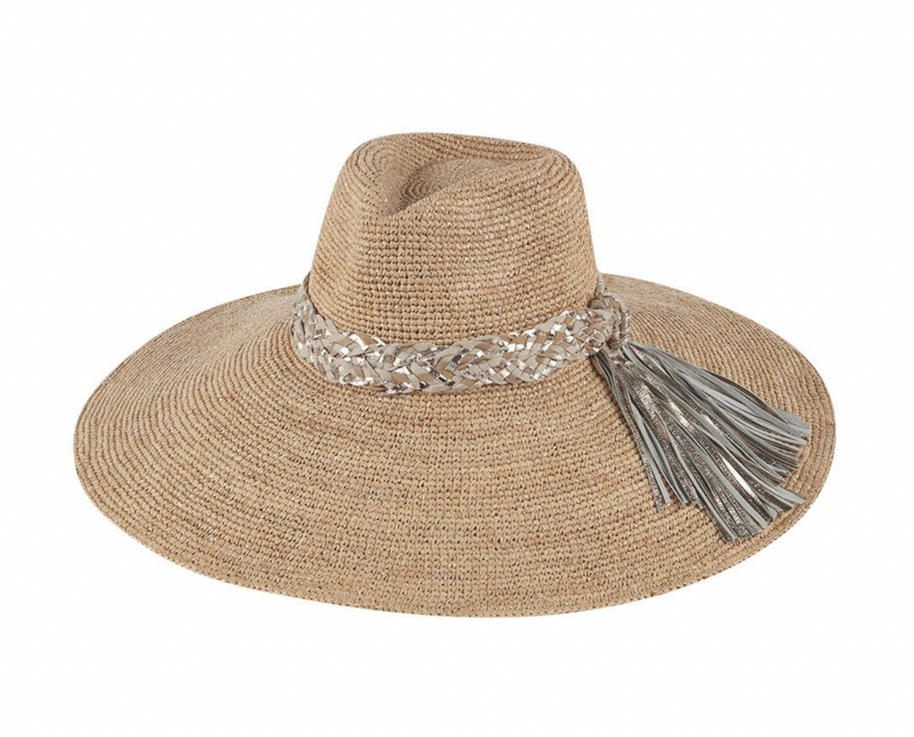 Alejandra Natural Silver Crochet Sun Hat