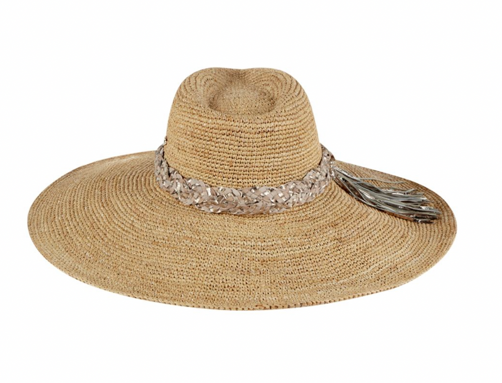 Alejandra Natural Silver Crochet Sun Hat