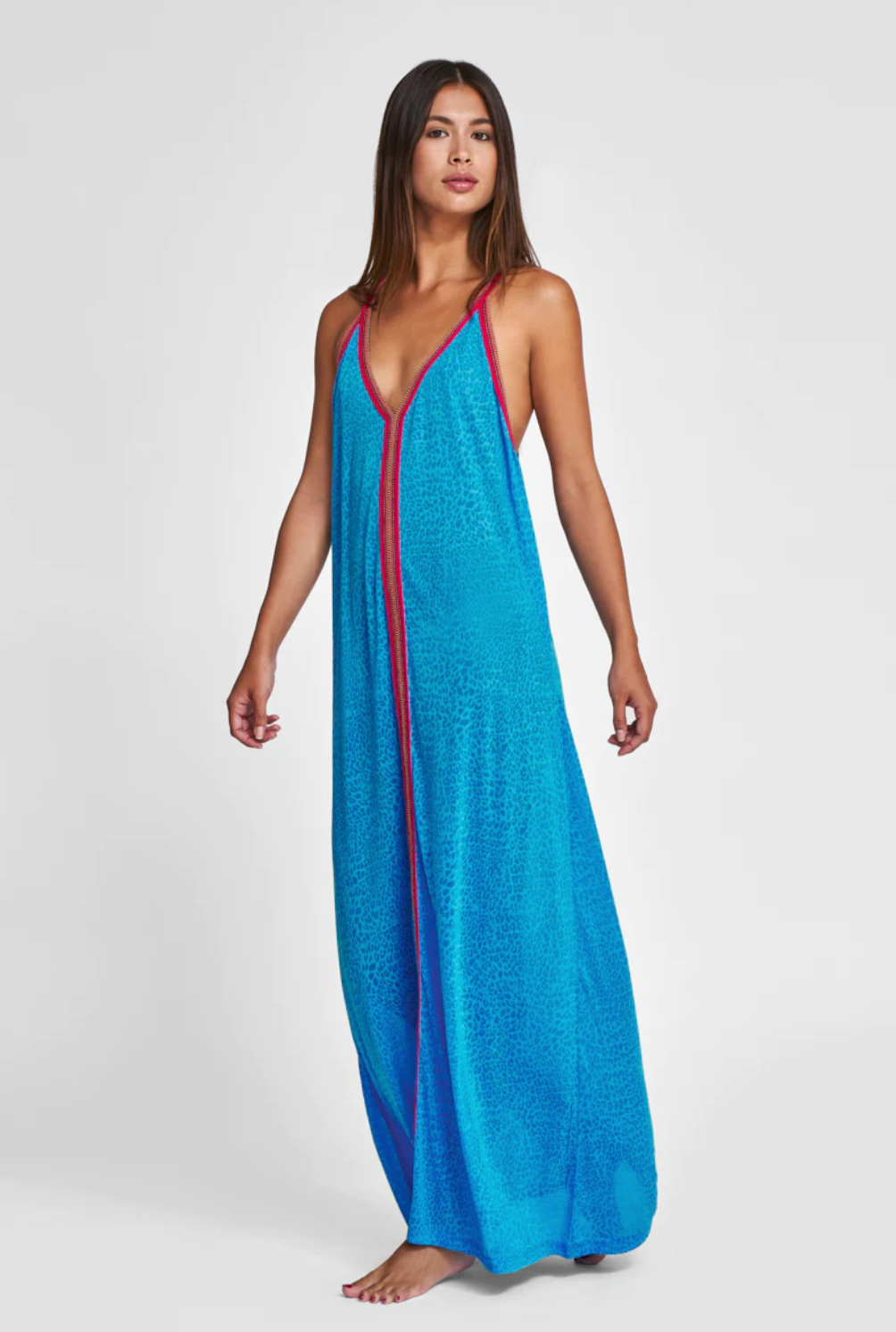 Cheetah Sundress Blue