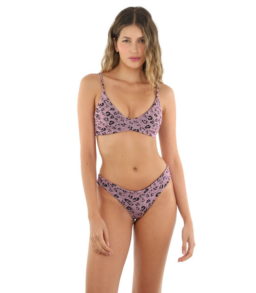 B01150 Violet Textured Savage Elowen Bikini set