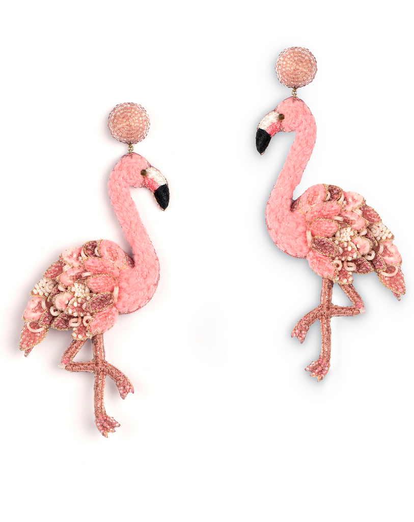 Pink Flamingo Earring