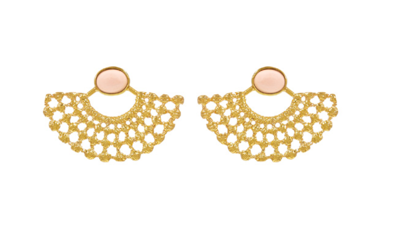 Lydia Earrings Coral