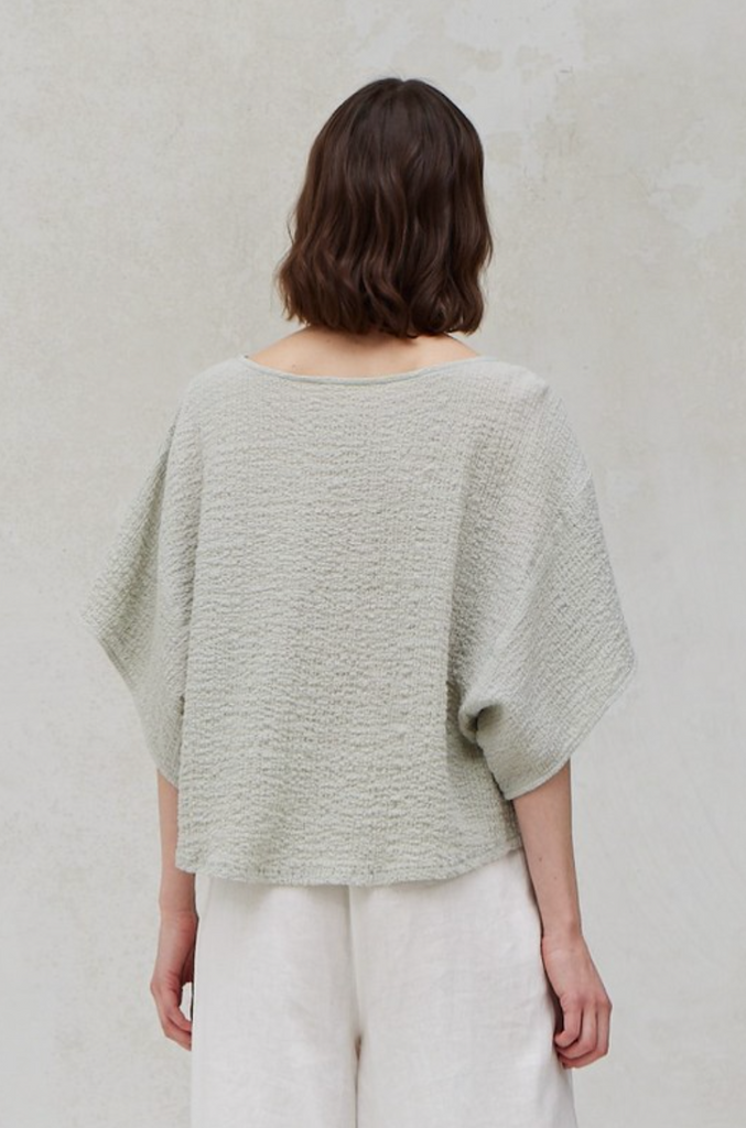 Textured Boxy Tee Dew Top
