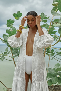 Santorini White Kimono