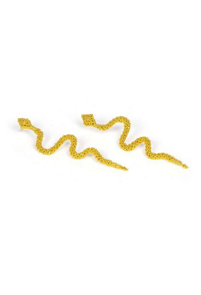 Corina Gold Snake Earrings