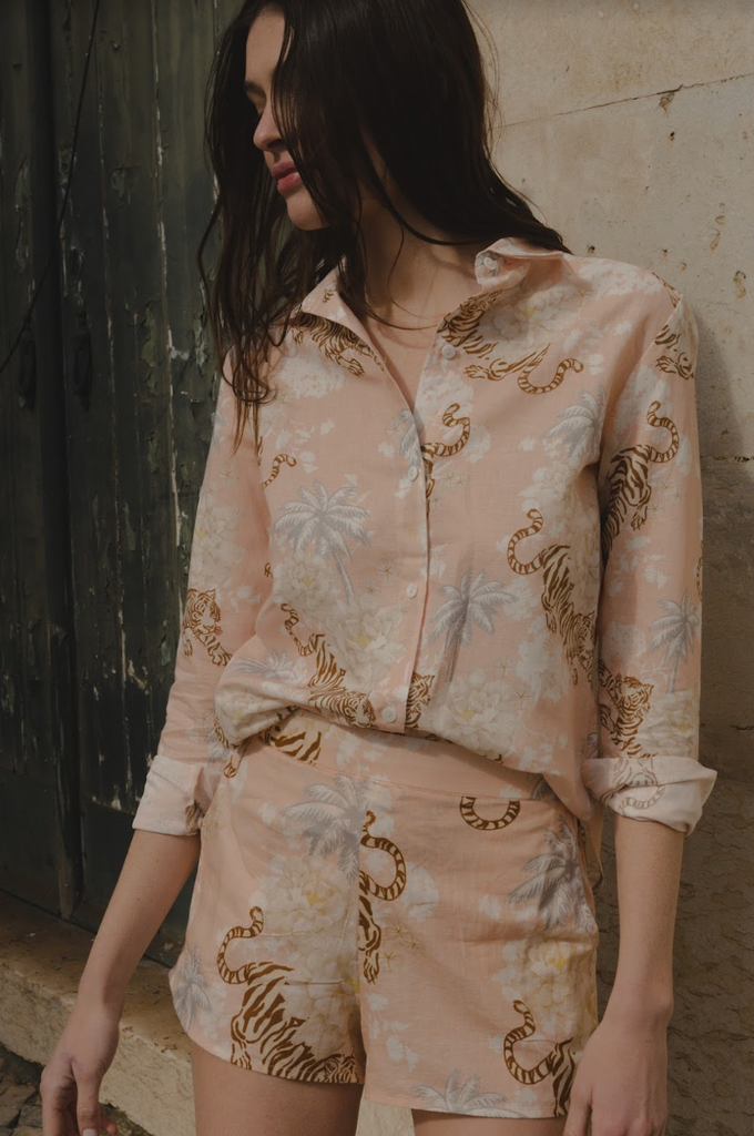 Shirt Romantic Tiger Pink