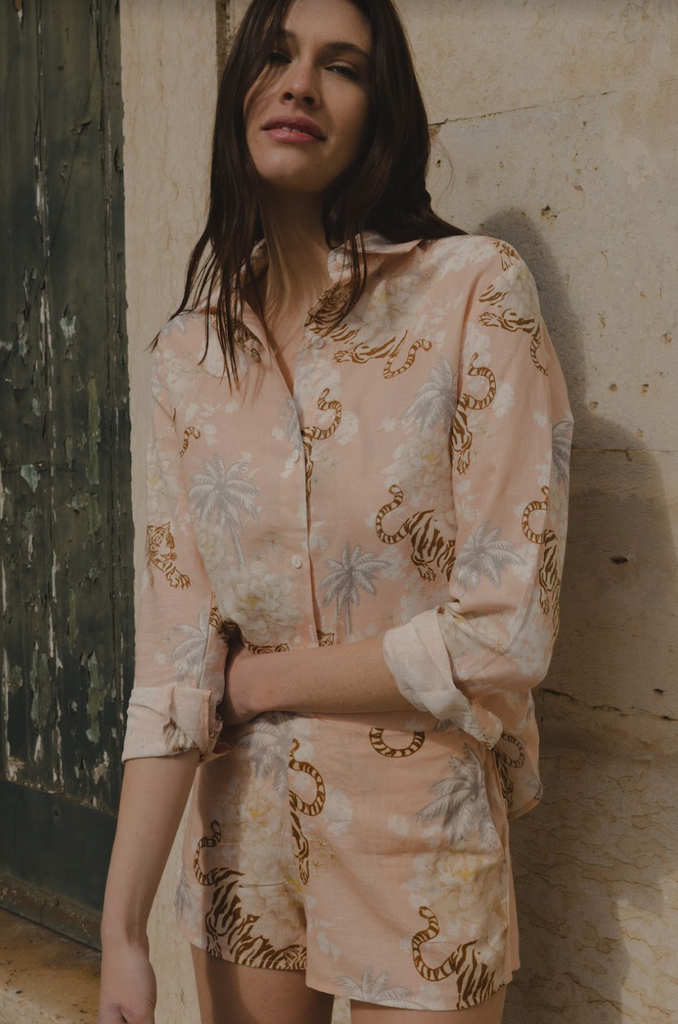 Shirt Romantic Tiger Pink