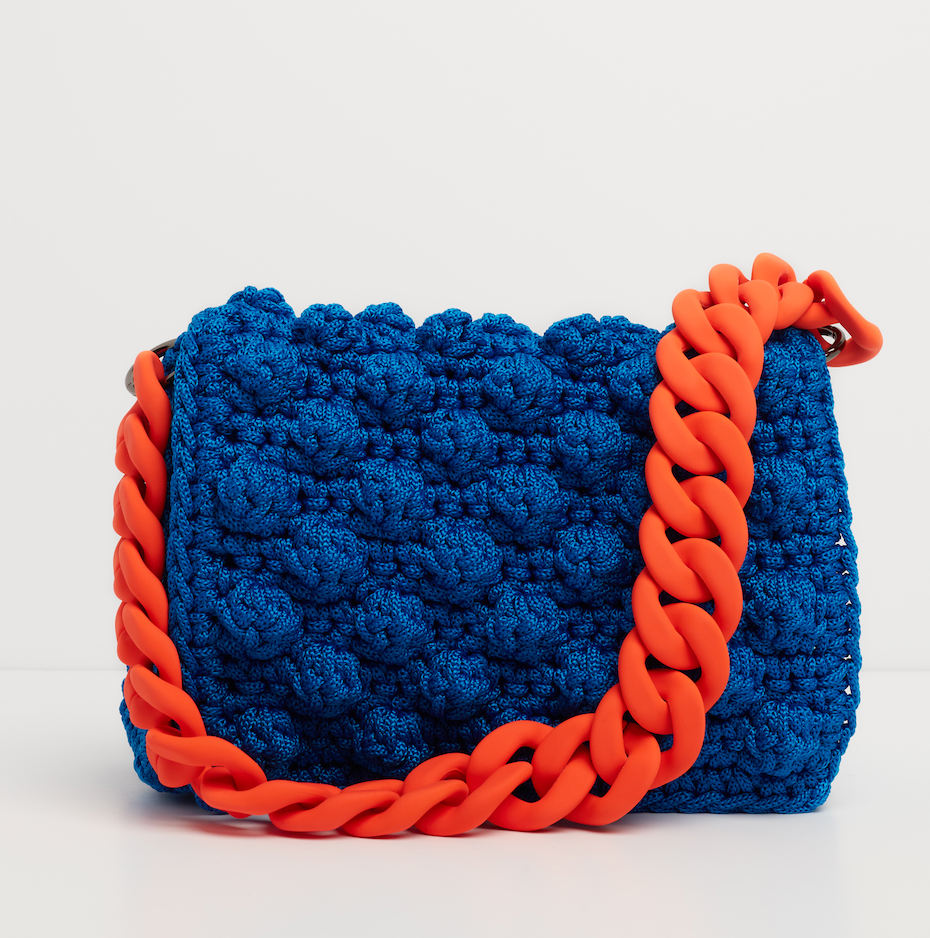 Zeynep Bubbles Royal Blue Medium Bag