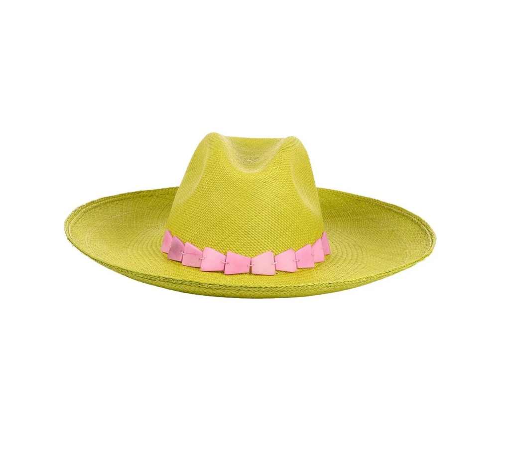 Mie/Lime/Hibiscus Tagua Hat